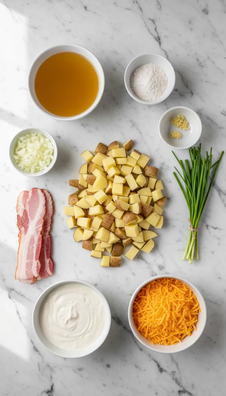 ADDICTIVE CROCK POT CRACK POTATO SOUP 2 Crock Pot Crack Potato Soup Ingredients