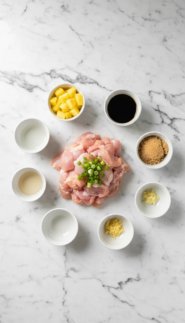 ALOHA TERIYAKI PINEAPPLE CHICKEN BOWLS 2 Teriyaki Pineapple Chicken Bowls Ingredients