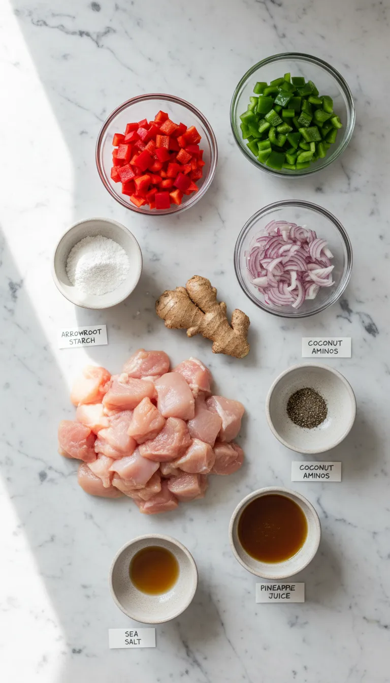 BETTER THAN TAKEOUT PALEO PINEAPPLE CHICKEN 2 Paleo Pineapple Chicken Ingredients