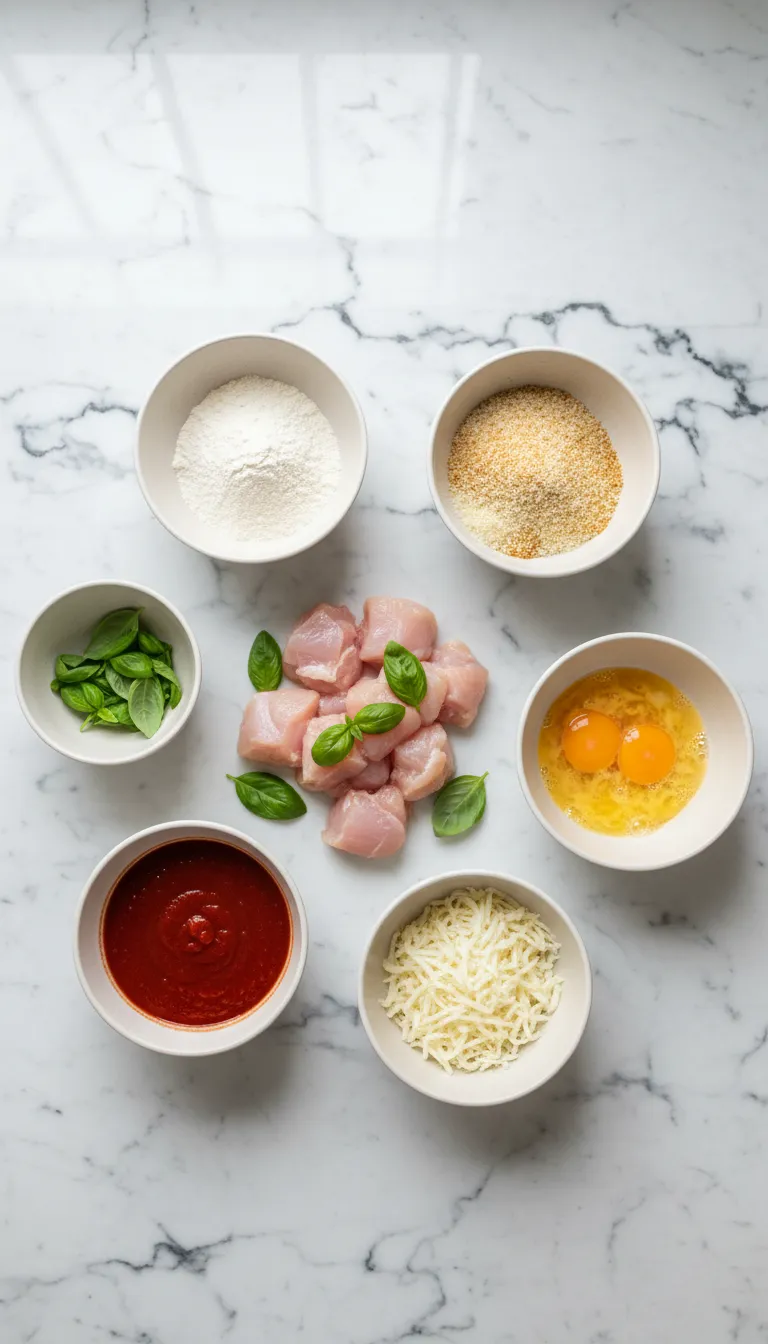 CHICKEN PARMESAN CASSEROLE BUBBLY BAKE 2 Chicken Parmesan Casserole Ingredients