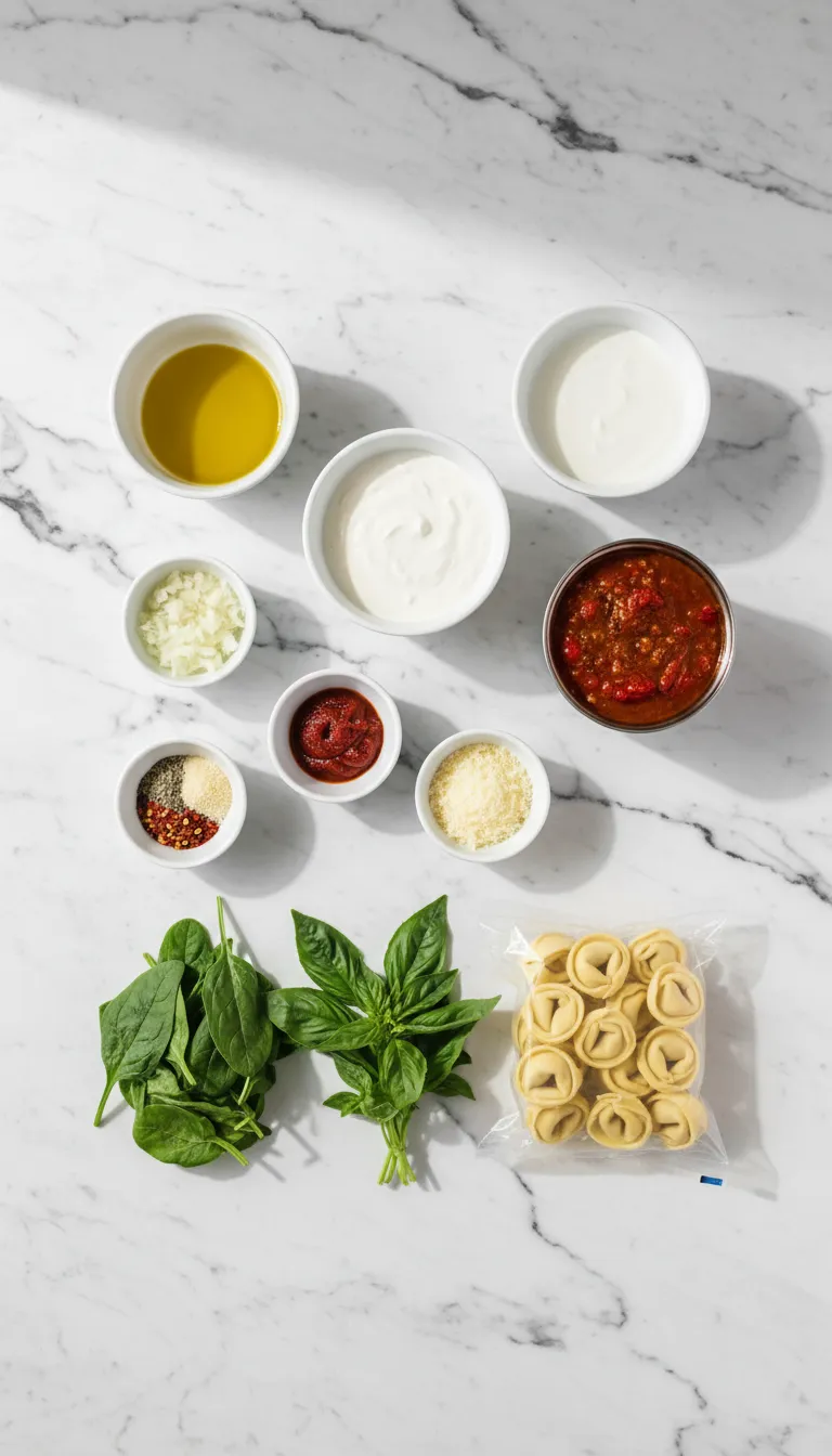 COZY PARMESAN TOMATO TORTELLINI SOUP 2 Parmesan Tomato Tortellini Soup Ingredients