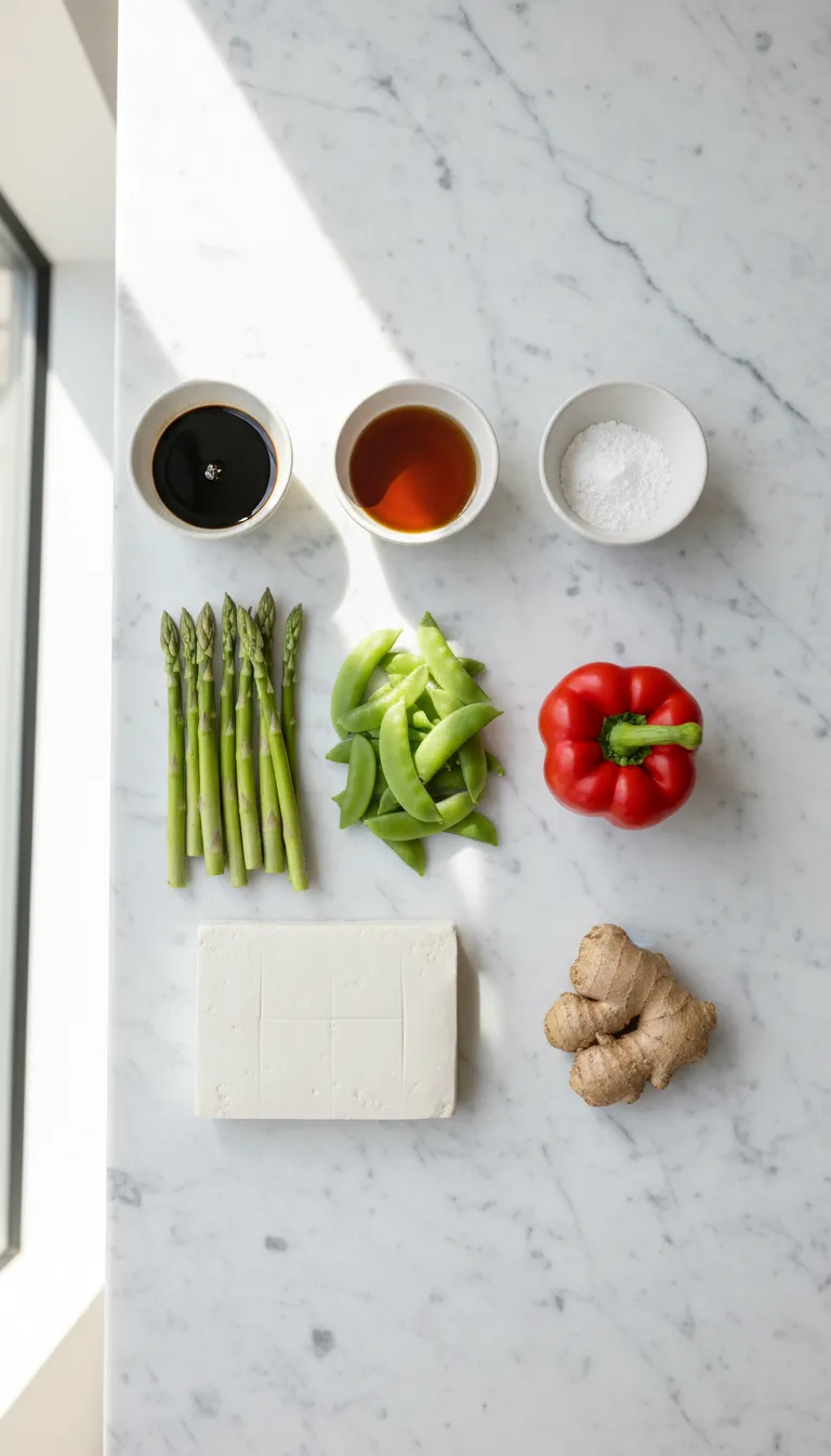 CRISPY TOFU STIR-FRY WITH SPRING VEG 2 Tofu Stir-fry with Snap Peas and Carrots Ingredients
