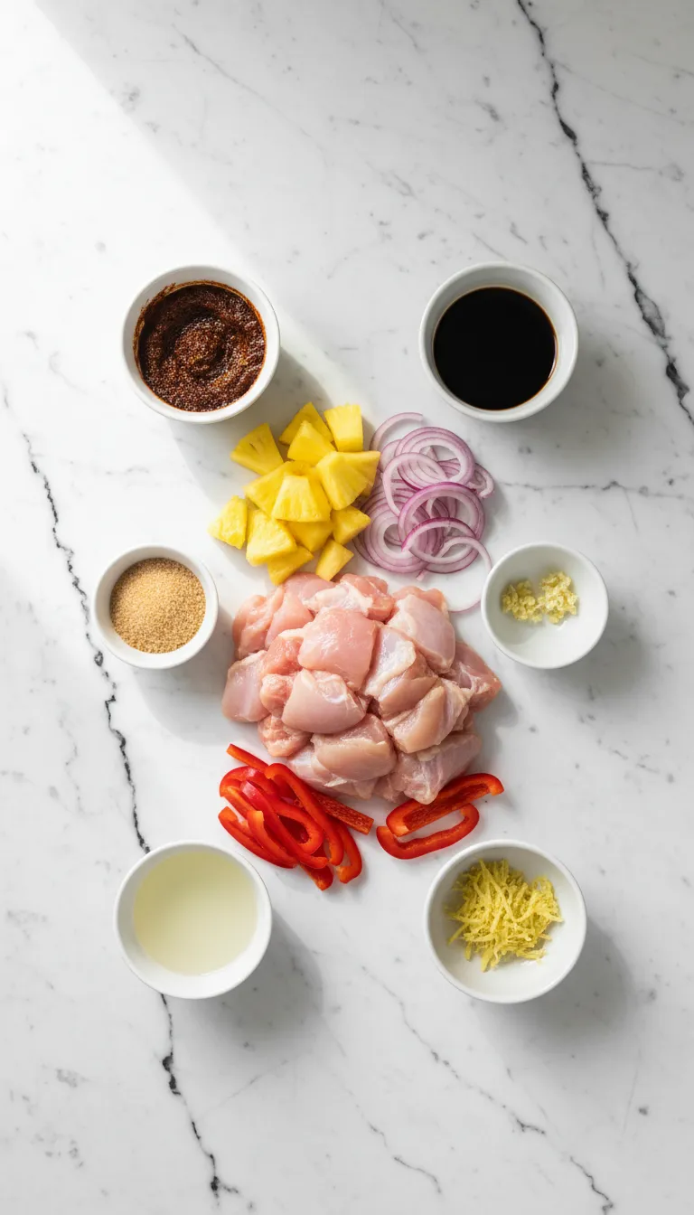 FIERY SWEET CARIBBEAN JERK PINEAPPLE CHICKEN 2 Caribbean Jerk Pineapple Chicken Ingredients