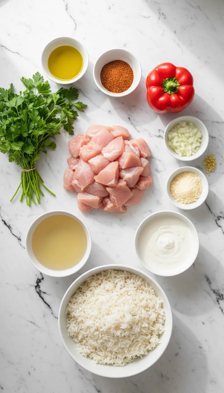 FIESTA CREAMY CAJUN CHICKEN & RICE BOWLS 2 Creamy Cajun Chicken & Rice Bowls Ingredients