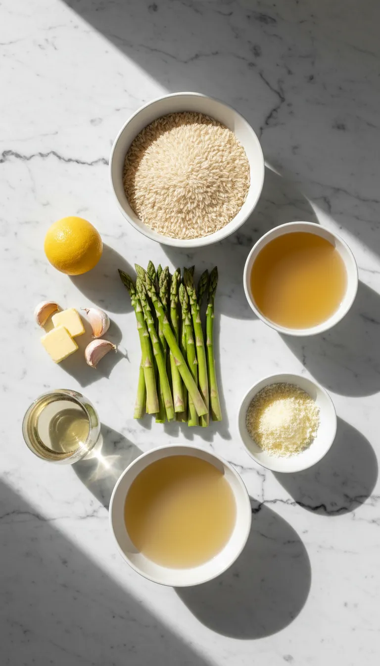 FOOLPROOF ASPARAGUS RISOTTO INSANELY CREAMY 2 Creamy Asparagus Risotto Ingredients