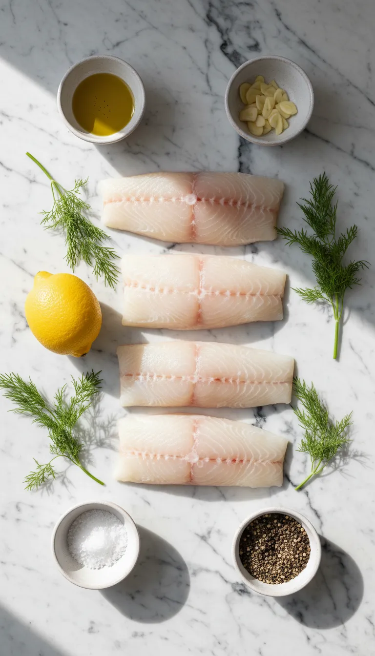 FOOLPROOF BAKED COD WITH LEMON AND DILL 2 Baked Cod with Lemon and Dill Ingredients