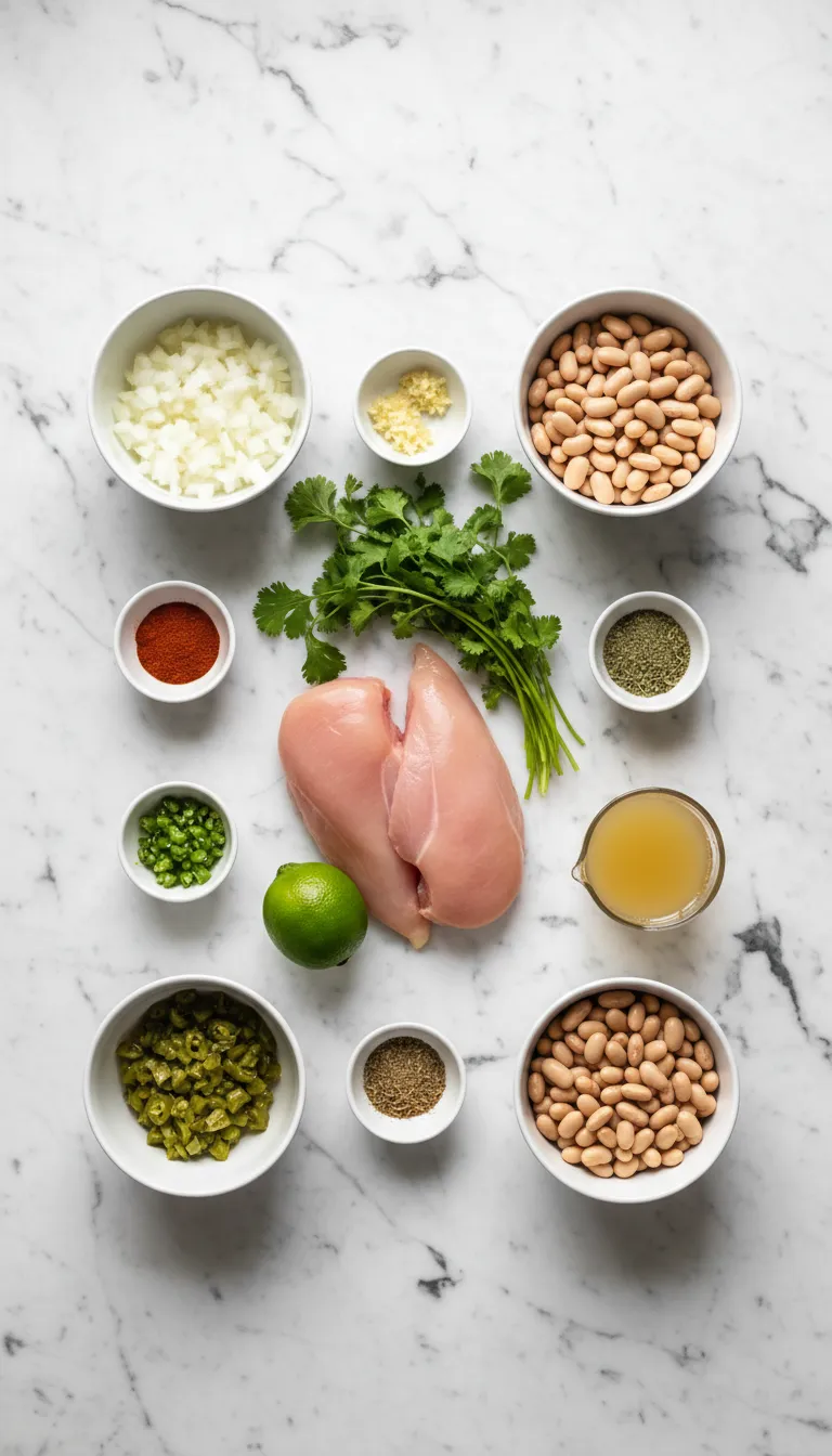 FOOLPROOF CROCKPOT WHITE CHICKEN CHILI WITH CREAM CHEESE 2 Crockpot White Chicken Chili with Cream Cheese Ingredients