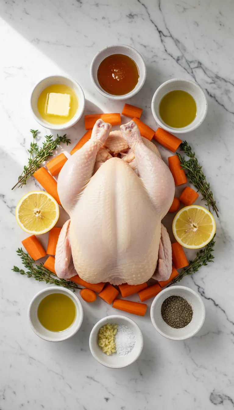 FOOLPROOF HONEY GLAZED CARROTS AND ROASTED CHICKEN 2 Honey Glazed Carrots and Roasted Chicken Ingredients