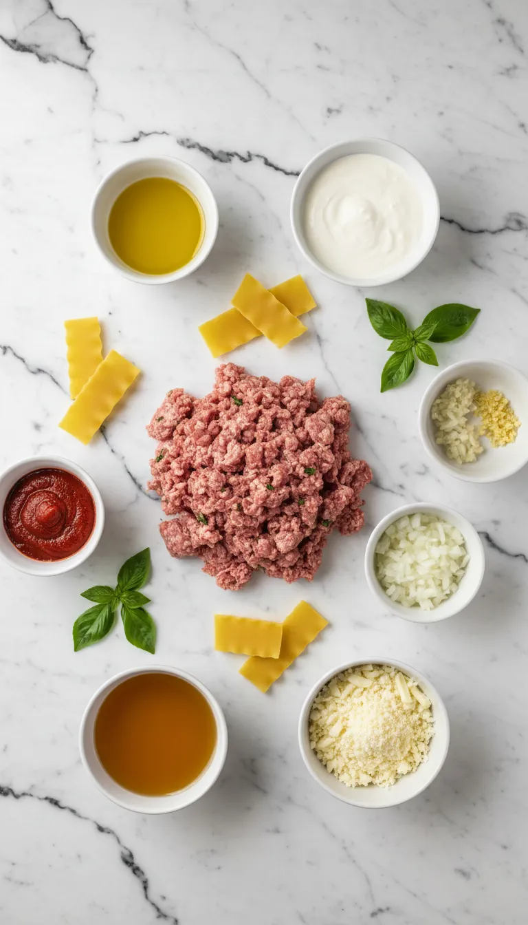 GAME CHANGING ONE-POT LASAGNA SOUP 2 One-Pot Lasagna Soup Ingredients