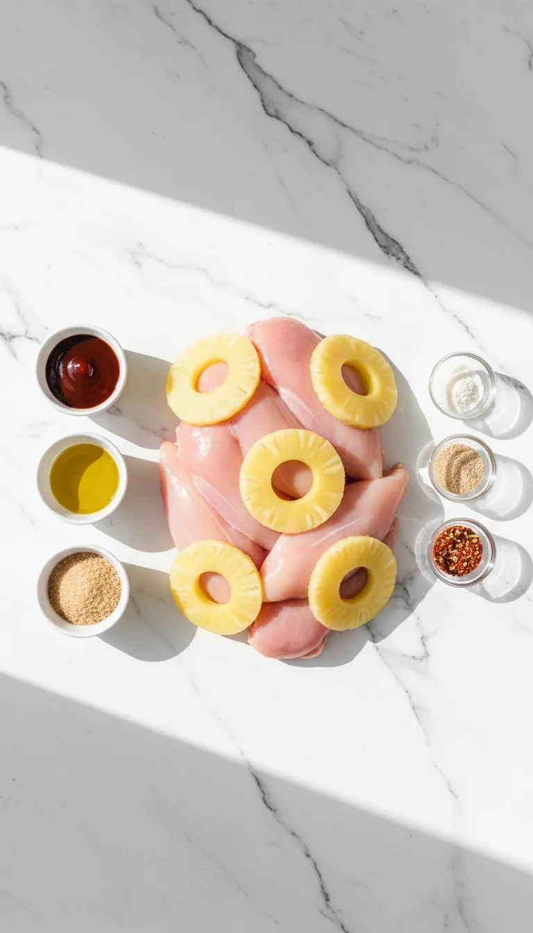 INSANELY GOOD BAKED PINEAPPLE BBQ CHICKEN BREASTS 2 Baked Pineapple BBQ Chicken Breasts Ingredients