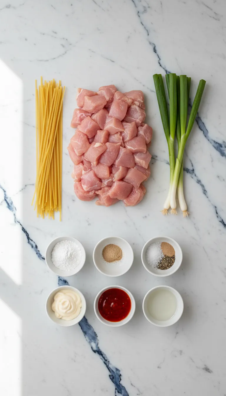 Bang Bang Chicken Pasta Ingredients