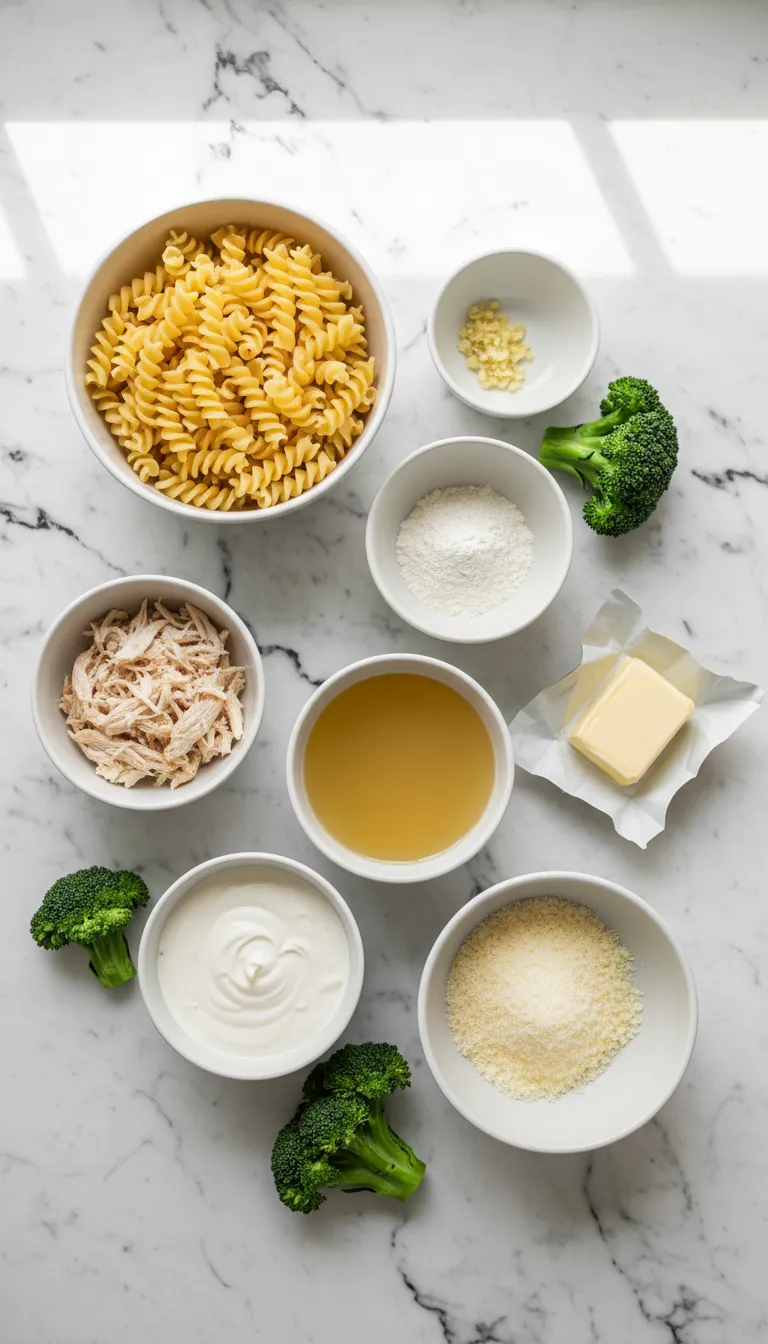 Rotisserie Chicken Broccoli Pasta Ingredients