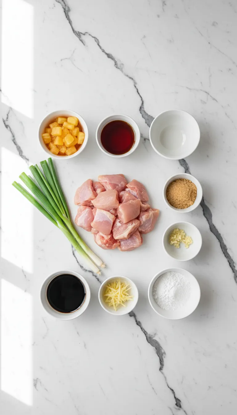 SHOWSTOPPER PINEAPPLE BOURBON GLAZED CHICKEN 2 Pineapple Bourbon Glazed Chicken Ingredients