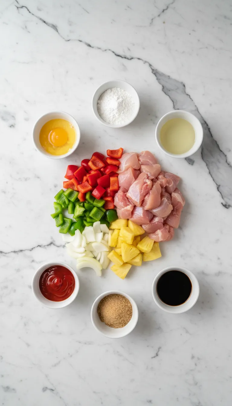 SUNSHINE SWEET AND SOUR PINEAPPLE CHICKEN 2 Sweet and Sour Pineapple Chicken Ingredients