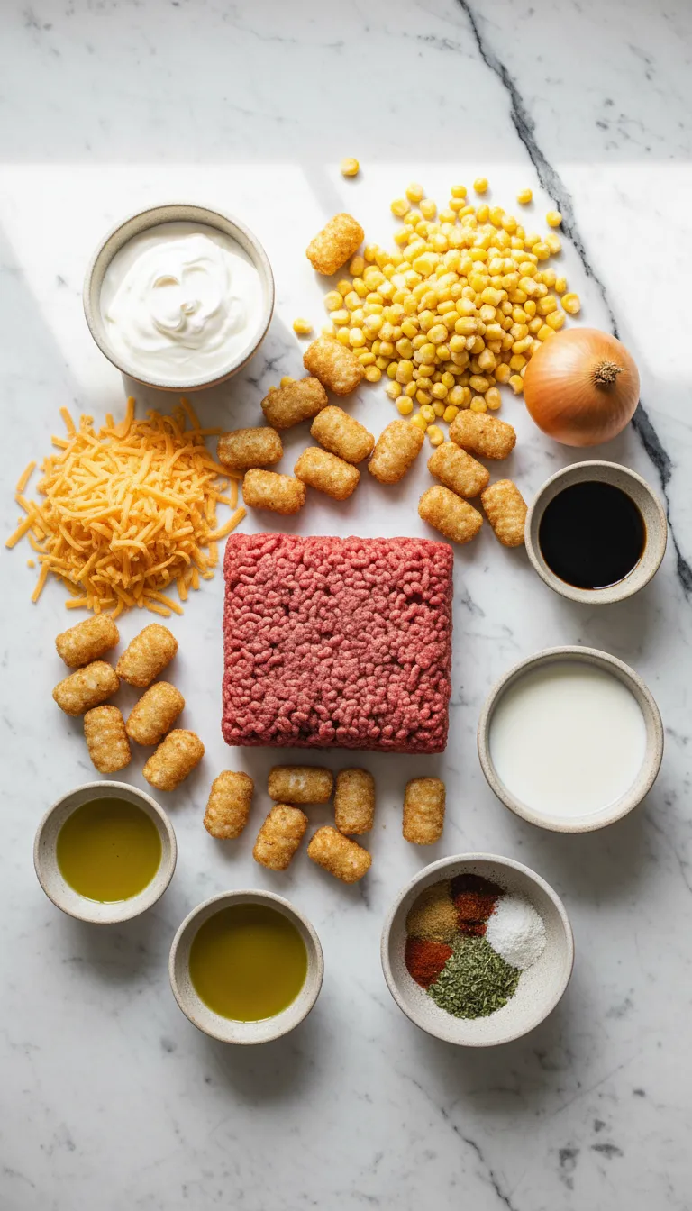 TATER TOT CASSEROLE DINNER PERFECTION 2 Tater Tot Casserole Ingredients