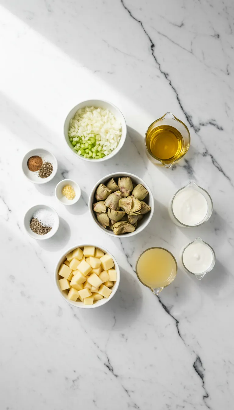 VELVETY CREAMY ARTICHOKE SOUP RECIPE 2 Creamy Artichoke Soup Ingredients