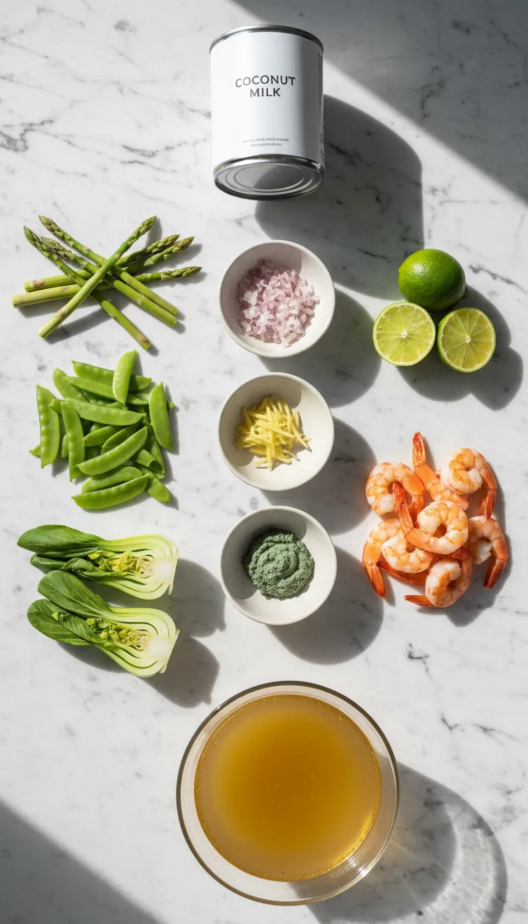 VIBRANT THAI GREEN CURRY SPRING VEGETABLE SOUP 2 Thai Green Curry Spring Vegetable Soup Ingredients