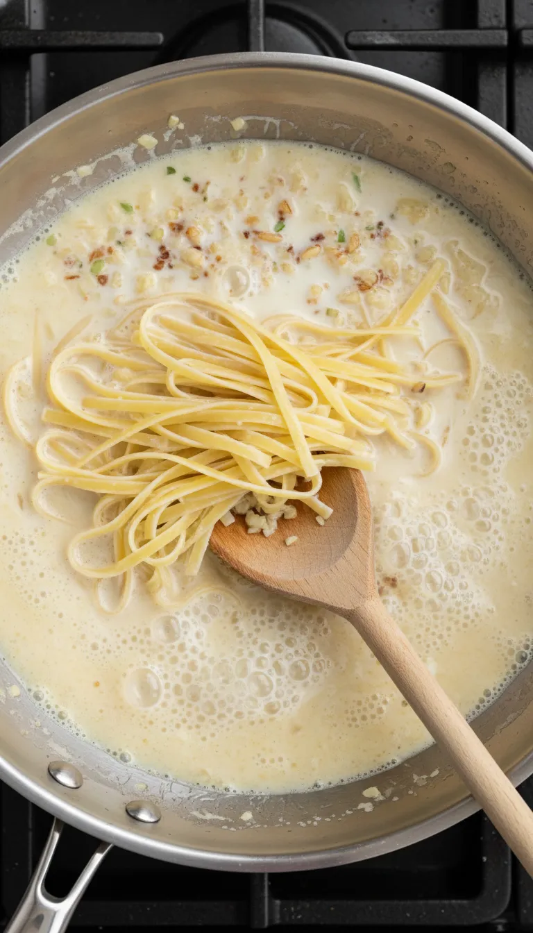 ONE POT CREAMY GARLIC PASTA MAGIC 3 How to Make One Pot Creamy Garlic Pasta