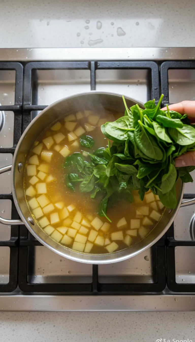 VIBRANT GARLIC HERB SPINACH SOUP 3 How to Make Garlic Herb Spinach Soup