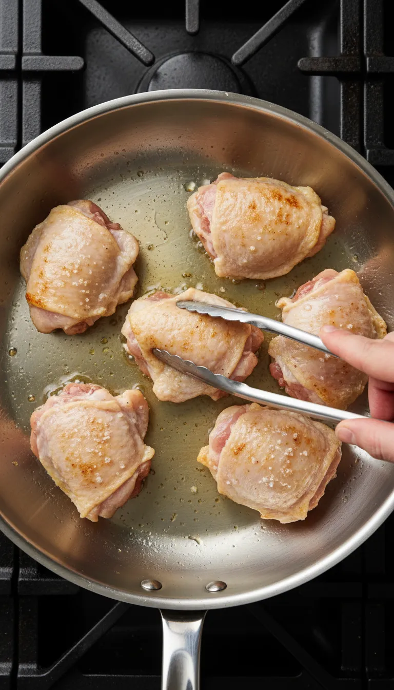 VIBRANT SKILLET CHICKEN THIGHS WITH SPRING GREENS 3 How to Make Skillet Chicken Thighs with Spring Greens