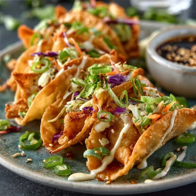 CHICKEN WONTON TACOS CRUNCHY 25 MINUTES