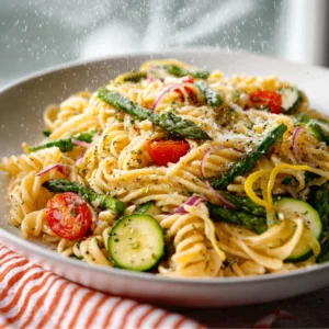 A creamy bowl of Spring Pea and Mint Risotto garnished with fresh mint and parmesan cheese.