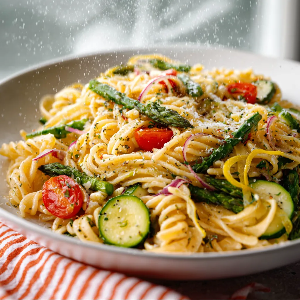 EFFORTLESS SPRING PEA AND MINT RISOTTO 1 A creamy bowl of Spring Pea and Mint Risotto garnished with fresh mint and parmesan cheese.