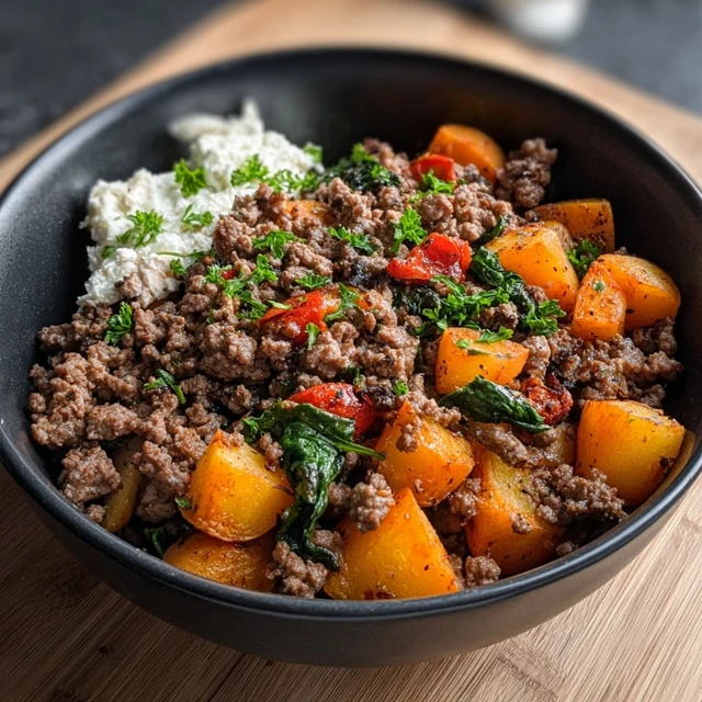GROUND BEEF AND POTATOES COUNTRY SKILLET