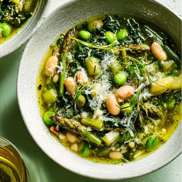 SPRING MINESTRONE VERDE GREEN GODDESS SOUP
