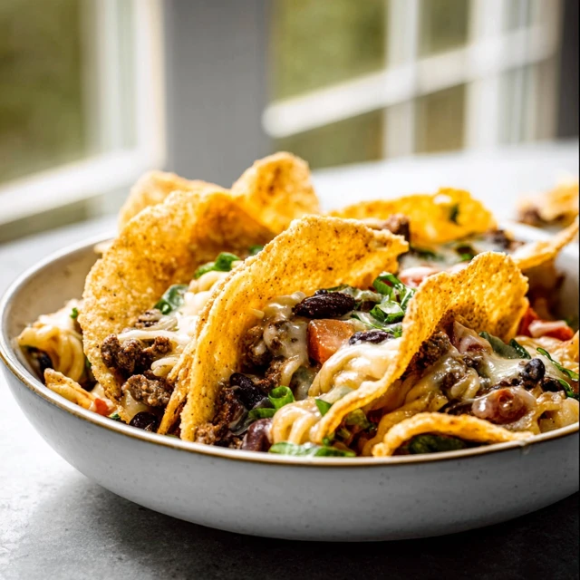 Air Fryer Taco Pasta Salad Recipe