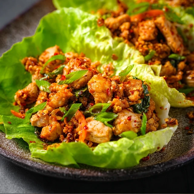 CRAVE WORTHY MISSISSIPPI CHICKEN LETTUCE WRAPS 4 Mississippi Chicken Lettuce Wraps Recipe
