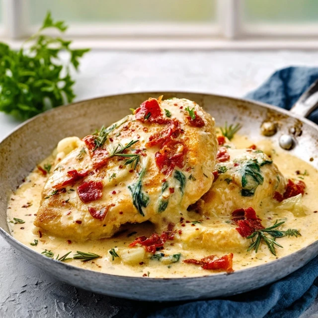 CREAMY TUSCAN GARLIC CHICKEN TO OBSESS OVER 4 Creamy Tuscan Garlic Chicken Recipe