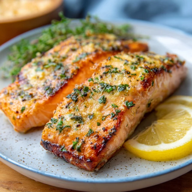 FOOLPROOF AIR FRYER GARLIC BUTTER SALMON 4 Air Fryer Garlic Butter Salmon Recipe