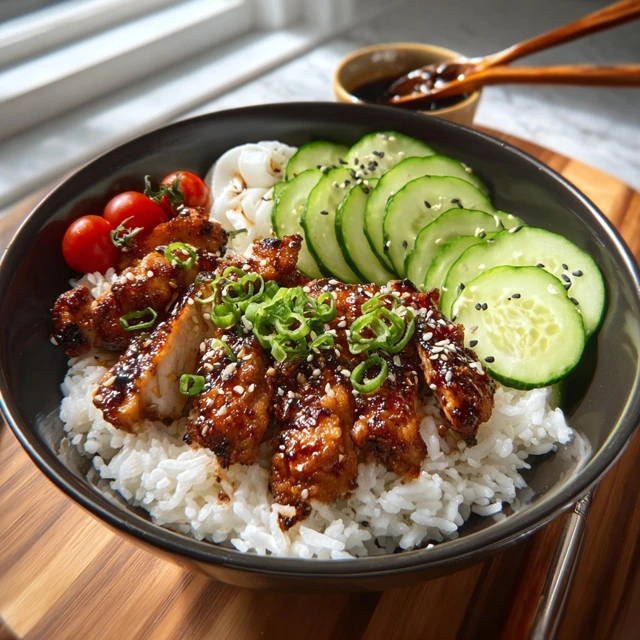 Garlic Soy Chicken Bowl Recipe