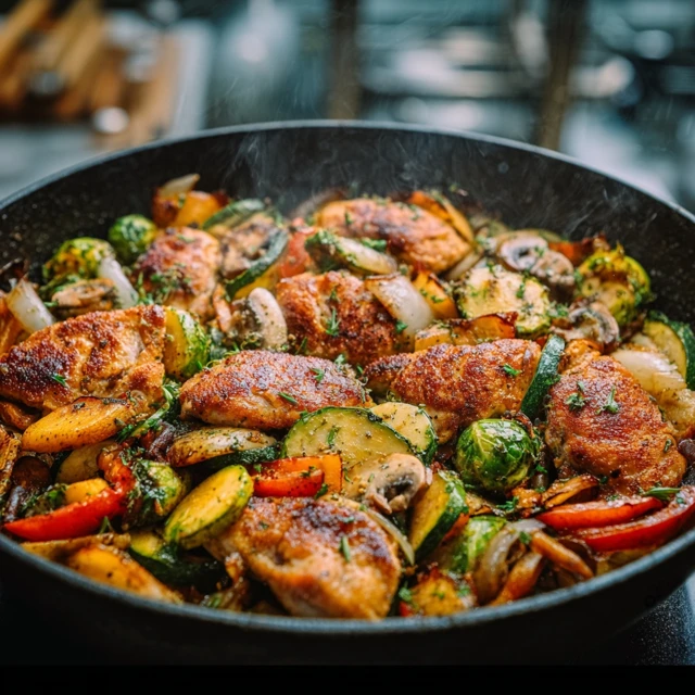 Chicken and Vegetables Skillet Recipe