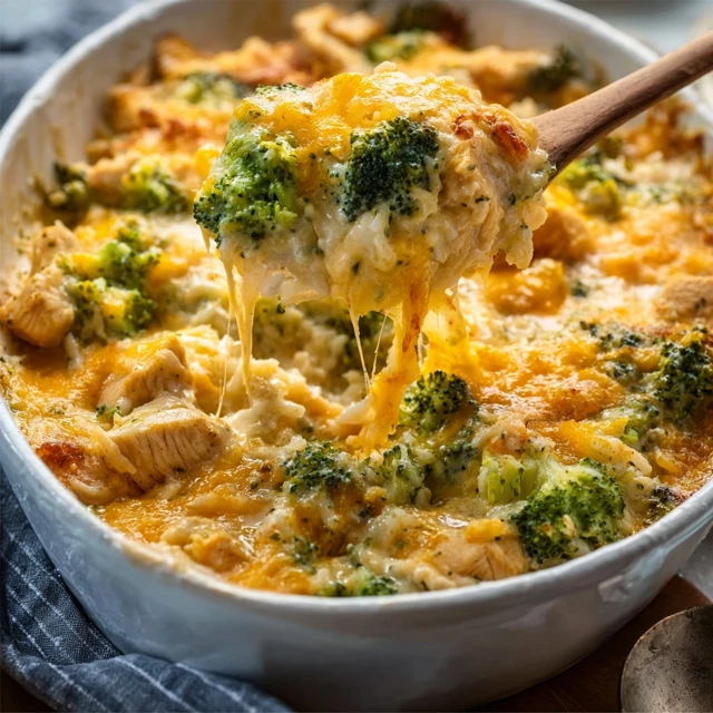 HOMESTYLE CHEESY CHICKEN BROCCOLI RICE CASSEROLE 4 Cheesy Chicken Broccoli Rice Casserole Recipe