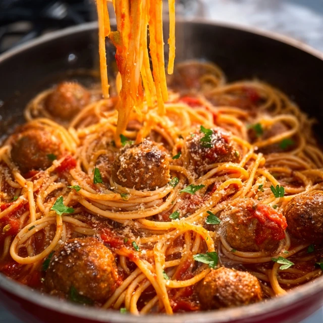 ONE-POT SPAGHETTI AND MEATBALLS REDEFINED 4 One-Pot Spaghetti and Meatballs Recipe