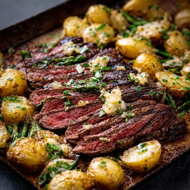 SIZZLING STEAK AND POTATO SHEET PAN 4 Steak and Potato Sheet Pan Recipe