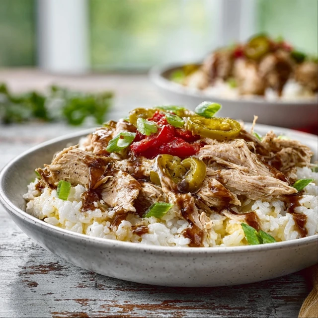 TANGY MISSISSIPPI CHICKEN RICE BOWLS 4 Mississippi Chicken Rice Bowls Recipe