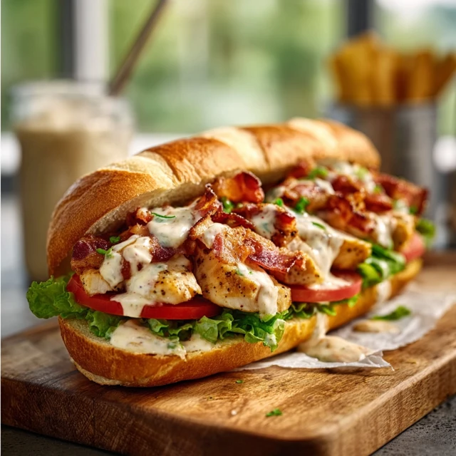 Chopped Chicken Bacon Ranch Sandwich Recipe