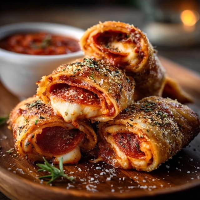 THE ONLY HIGH PROTEIN PEPPERONI PIZZA ROLLS 4 High Protein Pepperoni Pizza Rolls Recipe