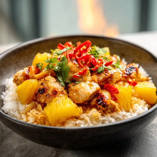 TROPICAL ONE-POT PINEAPPLE CHICKEN AND RICE 4 One-Pot Pineapple Chicken and Rice Recipe