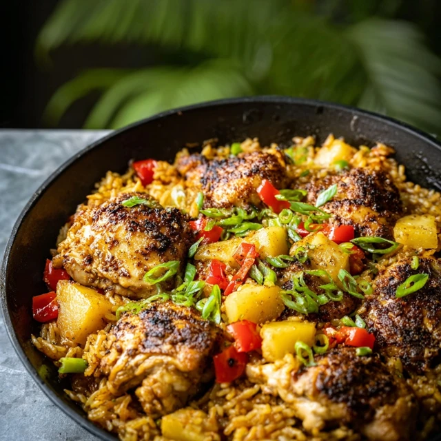 VIBRANT CARIBBEAN CHICKEN AND RICE DINNER 4 Caribbean Chicken and Rice Recipe