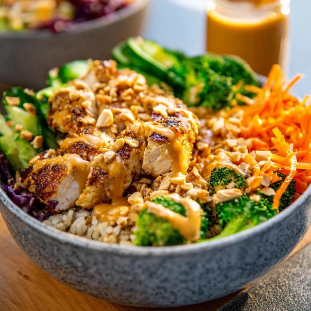 High Protein Chicken Buddha Bowl Recipe