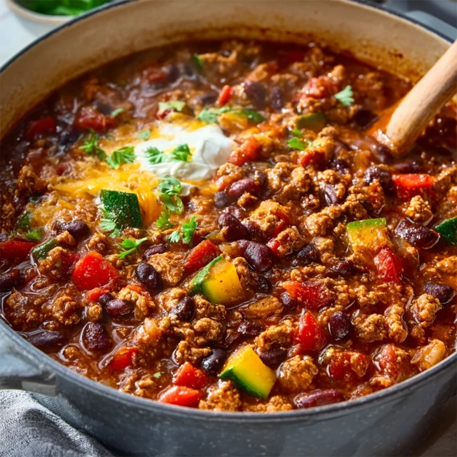 WINNING SLOW COOKER TURKEY & BEAN CHILI 4 Slow Cooker Turkey & Bean Chili Recipe