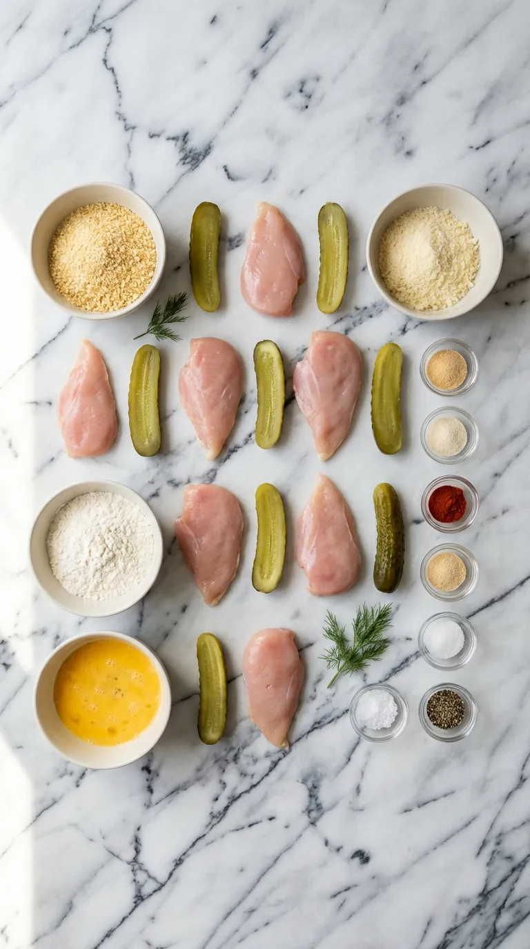 Crispy Dill Pickle Parmesan Chicken Ingredients