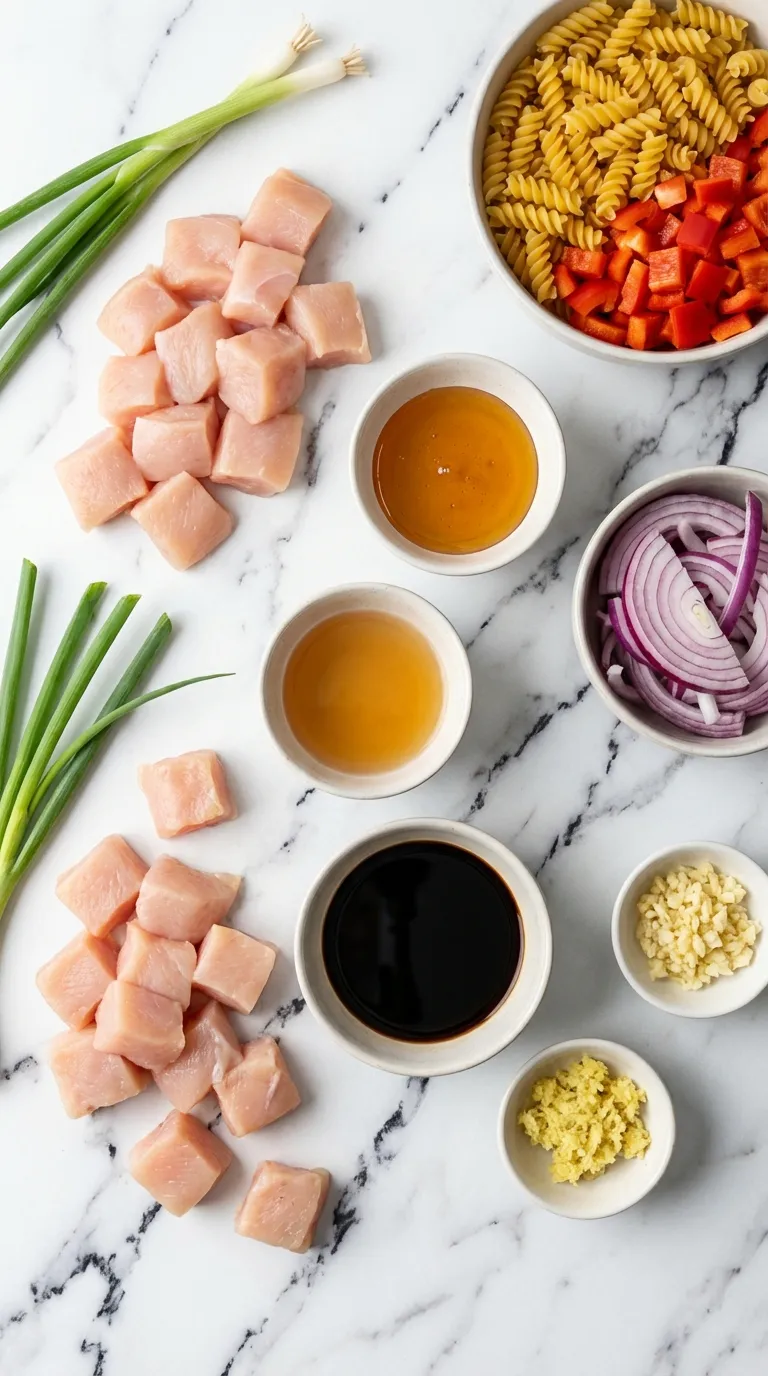 Honey Pepper Chicken Panini Pasta Ingredients