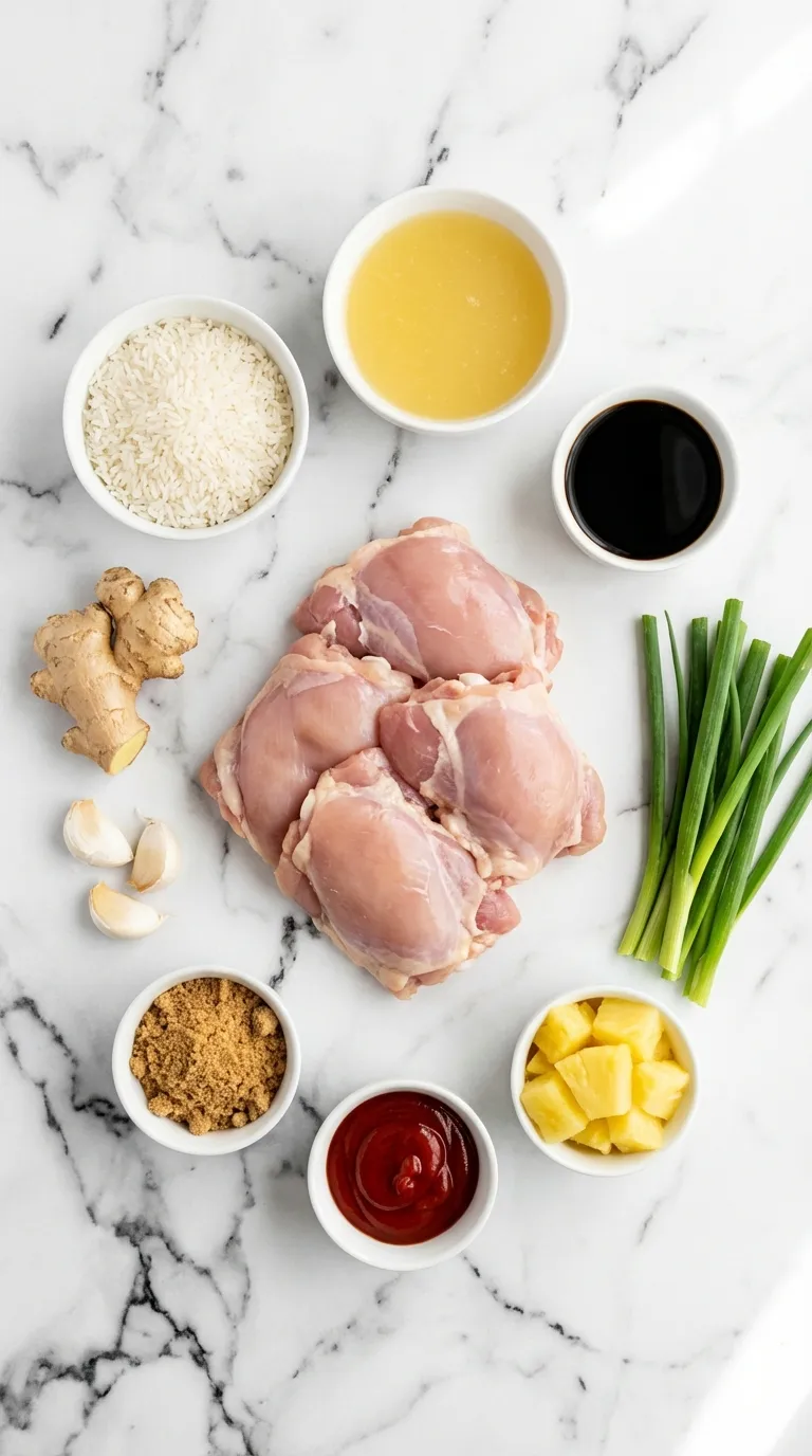 ALOHA HULI HULI PINEAPPLE CHICKEN AND RICE 2 Huli Huli Pineapple Chicken Ingredients