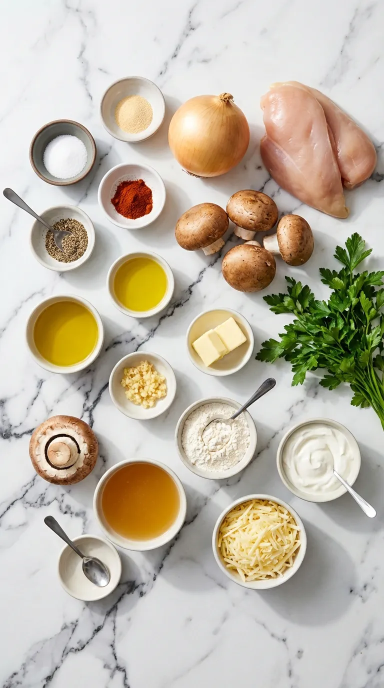 Cheesy Smothered Chicken Ingredients