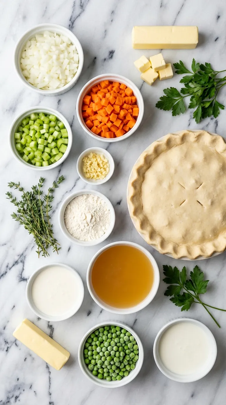 HEARTY BISCUIT-TOPPED CHICKEN POT PIE 2 Biscuit-Topped Chicken Pot Pie Ingredients